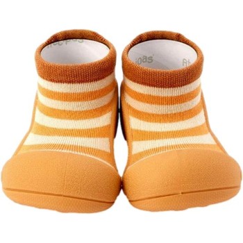 kengät Lapset Vauvan tossut Attipas PRIMEROS PASOS   STRIPE MUSTARD STR0201 Keltainen