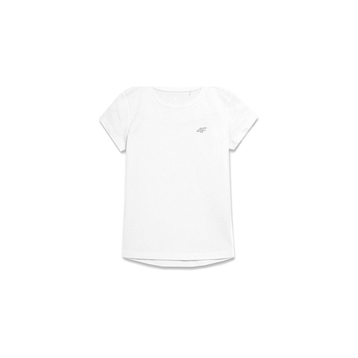 vaatteet Tytöt Lyhythihainen t-paita 4F JTSD001 Valkoinen
