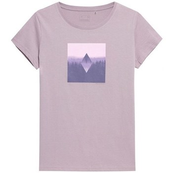 vaatteet Naiset Lyhythihainen t-paita 4F TSD061 Violetti