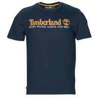 vaatteet Miehet Lyhythihainen t-paita Timberland Wind Water Earth And Sky SS Front Graphic Tee Sininen / Laivastonsininen