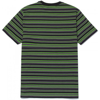 Huf T-shirt crown stripe ss knit top Musta