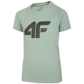 vaatteet Pojat Lyhythihainen t-paita 4F JTSM002 Vihreä