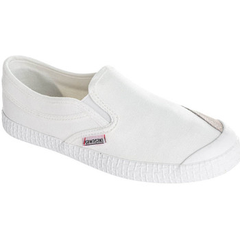 kengät Miehet Tennarit Kawasaki Slip On Canvas Shoe K212437 1002 White Valkoinen