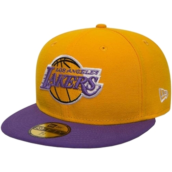 Asusteet / tarvikkeet Miehet Lippalakit New-Era Los Angeles Lakers NBA Basic Cap Keltainen