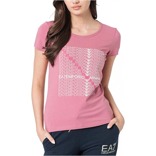 vaatteet Naiset T-paidat & Poolot Emporio Armani EA7 3LTT22 TJFKZ Vaaleanpunainen