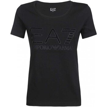 vaatteet Naiset T-paidat & Poolot Emporio Armani EA7 3LTT46 TJFVZ Musta