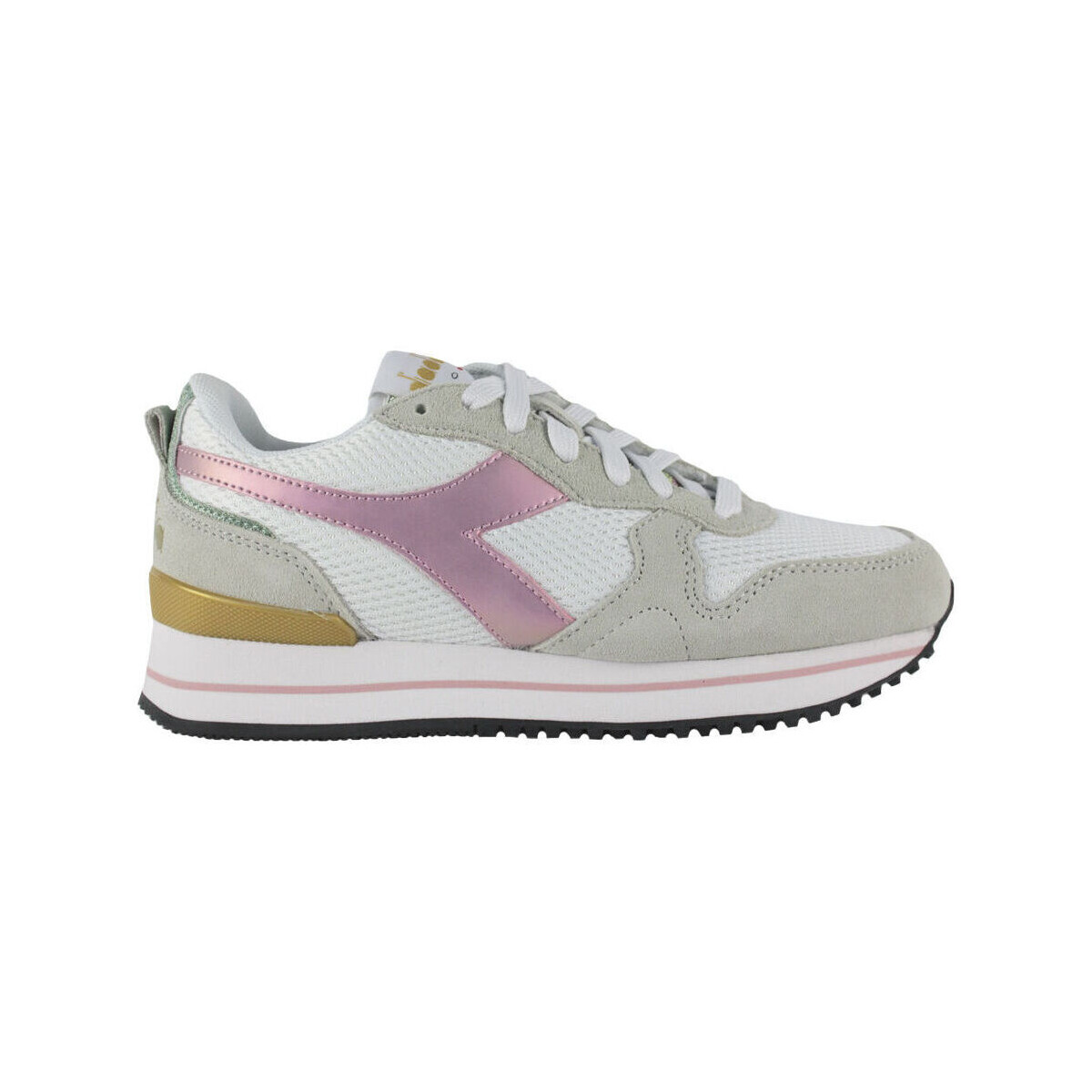 kengät Naiset Tennarit Diadora 101.178330 01 C3113 White/Pink lady Valkoinen