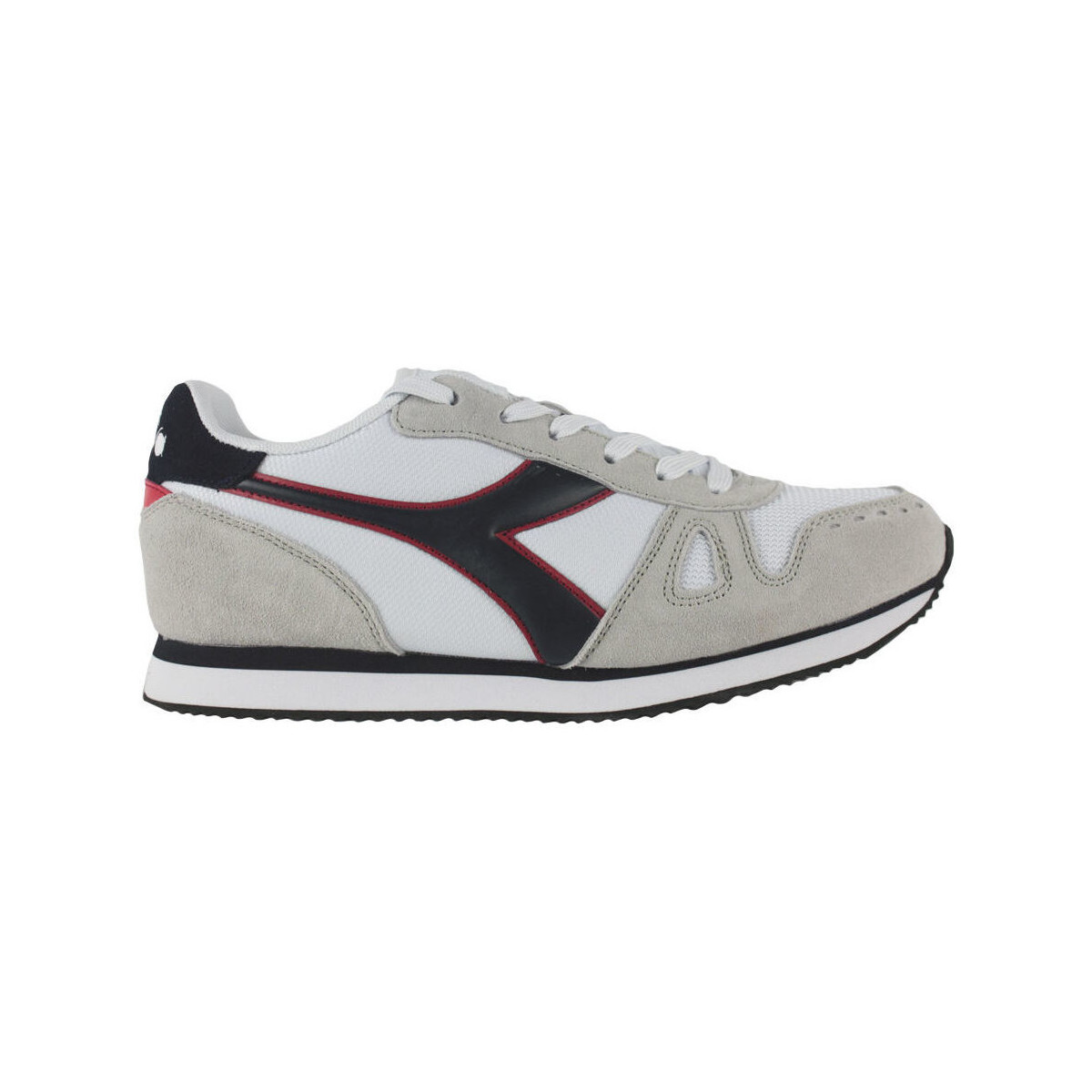 kengät Miehet Tennarit Diadora SIMPLE RUN C9304 White/Glacier gray Valkoinen