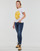 vaatteet Naiset Lyhythihainen t-paita Desigual RIA Valkoinen / Keltainen