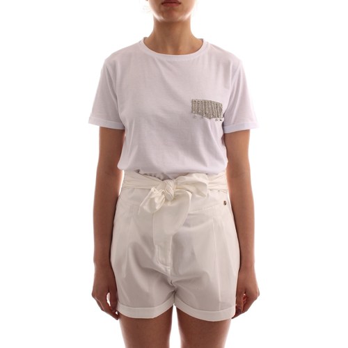 vaatteet Naiset Lyhythihainen t-paita Liu Jo 8A2041J6040 Valkoinen