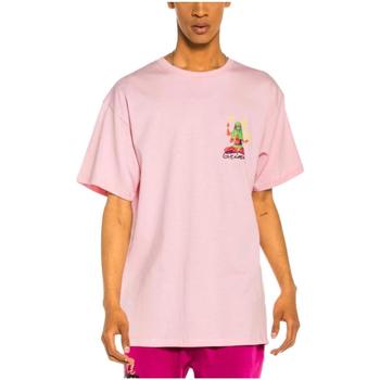 vaatteet Miehet Lyhythihainen t-paita Grimey  Vaaleanpunainen
