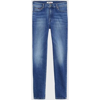 vaatteet Miehet Skinny-farkut Tommy Jeans DM0DM09563 Sininen