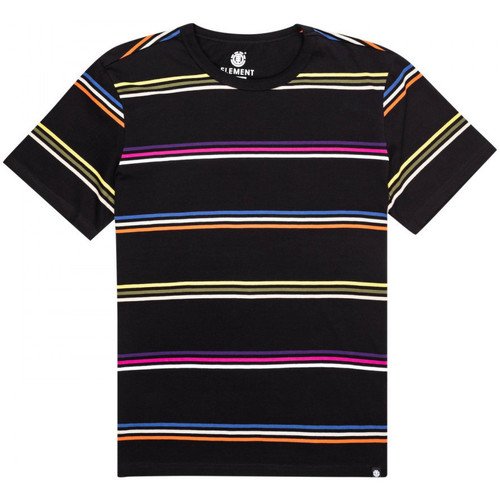 vaatteet Miehet T-paidat & Poolot Element Wilow stripe Musta