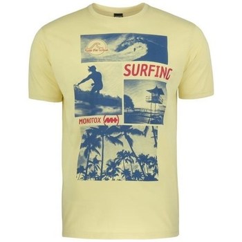 vaatteet Miehet Lyhythihainen t-paita Monotox Surf Keltainen