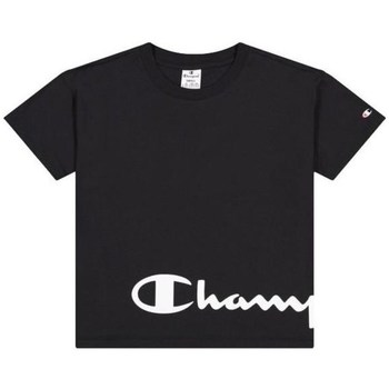 vaatteet Naiset Lyhythihainen t-paita Champion Crewneck Tshirt Musta