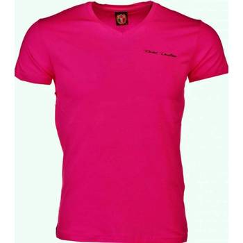 vaatteet Miehet Lyhythihainen t-paita David Copper 6694332 Vaaleanpunainen