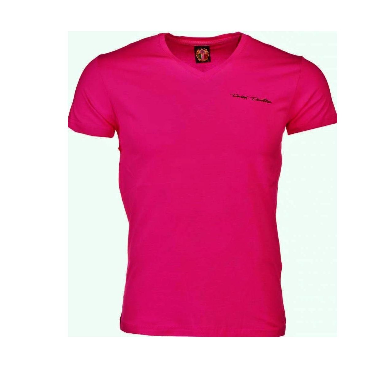 vaatteet Miehet Lyhythihainen t-paita David Copper 6694332 Vaaleanpunainen