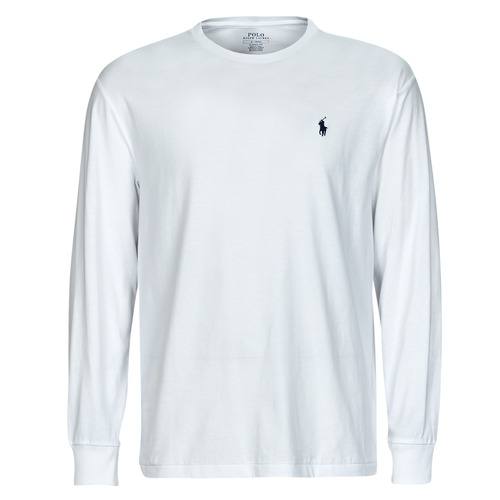 vaatteet Miehet T-paidat pitkillä hihoilla Polo Ralph Lauren SSCNM2-SHORT SLEEVE-T-SHIRT Valkoinen
