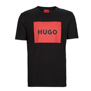 vaatteet Miehet Lyhythihainen t-paita HUGO Dulive222 Musta / Punainen