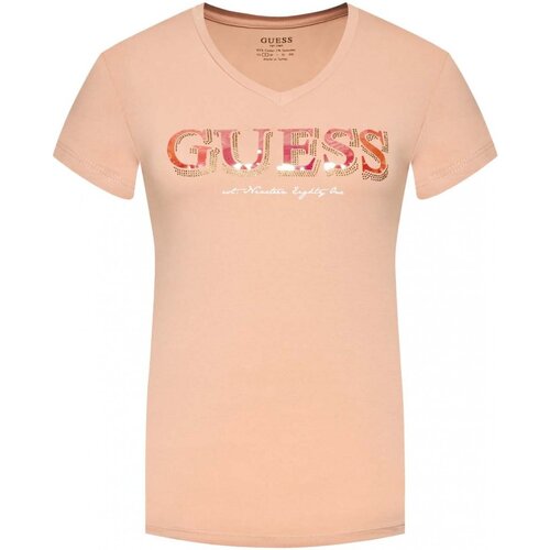 vaatteet Naiset T-paidat & Poolot Guess W2GI05 J1300 Vaaleanpunainen