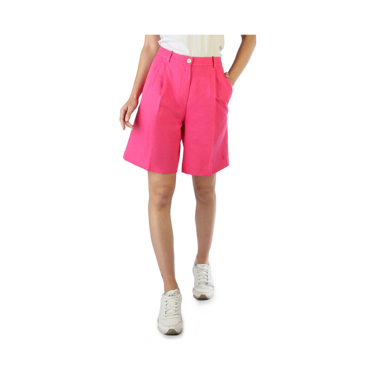 vaatteet Naiset Shortsit / Bermuda-shortsit Tommy Hilfiger - ww0ww30481 Vaaleanpunainen