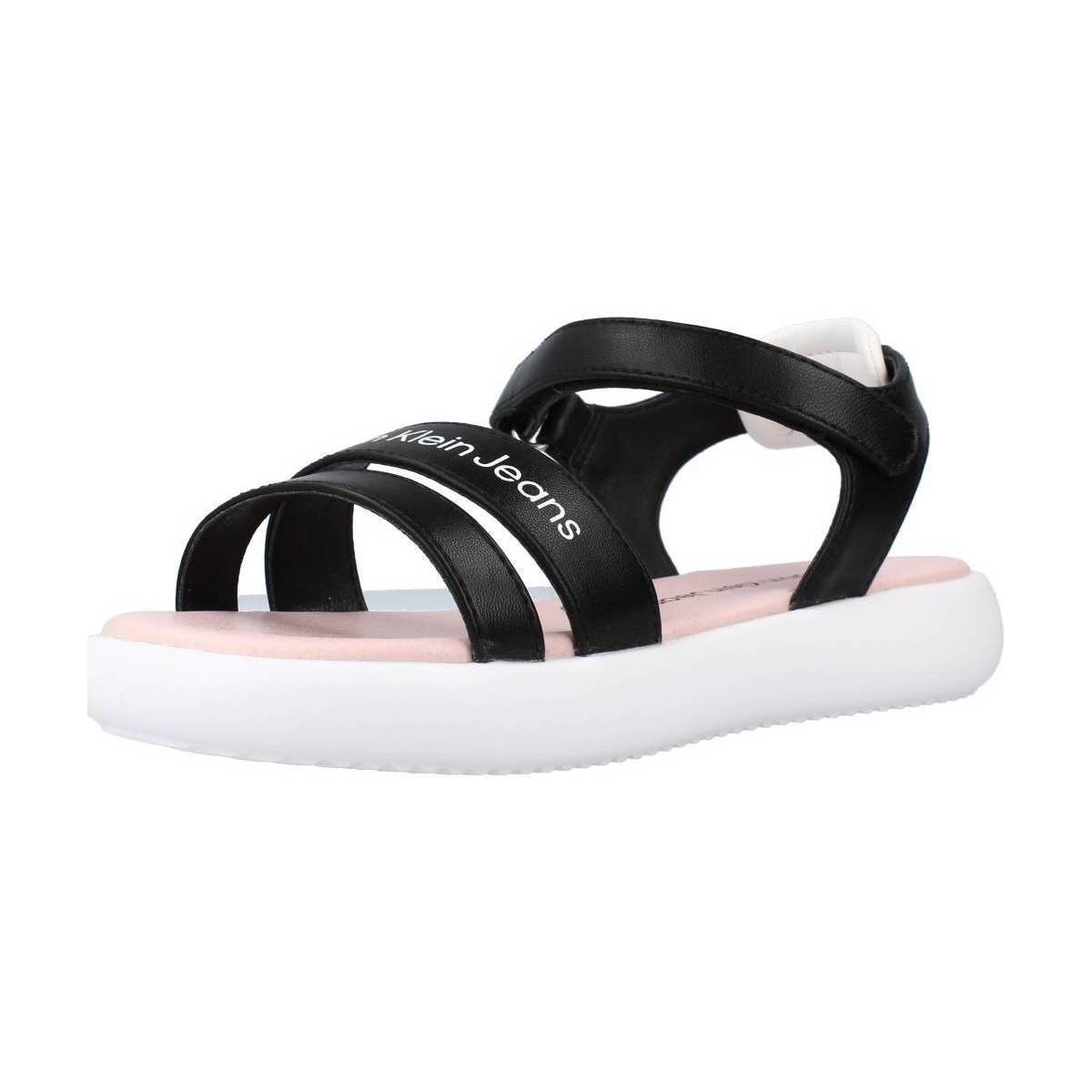kengät Tytöt Sandaalit ja avokkaat Calvin Klein Jeans V3A280203 Musta