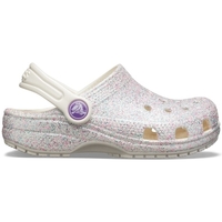 kengät Lapset Sandaalit ja avokkaat Crocs Kids Classic Glitter - Oyster Vaaleanpunainen