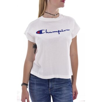 vaatteet Naiset T-paidat & Poolot Champion 112736 WW001 Valkoinen