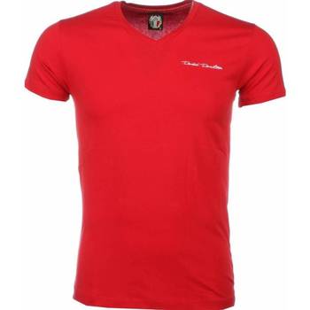 vaatteet Miehet Lyhythihainen t-paita David Copper 6694344 Punainen