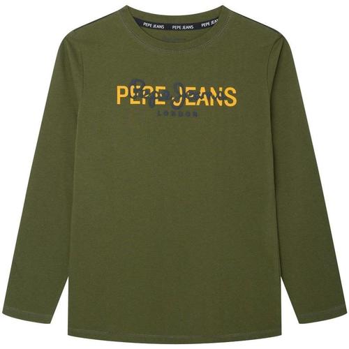 vaatteet Pojat Lyhythihainen t-paita Pepe jeans  Vihreä