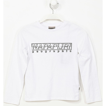 vaatteet Pojat Lyhythihainen t-paita Napapijri N0CIWK-002 Valkoinen