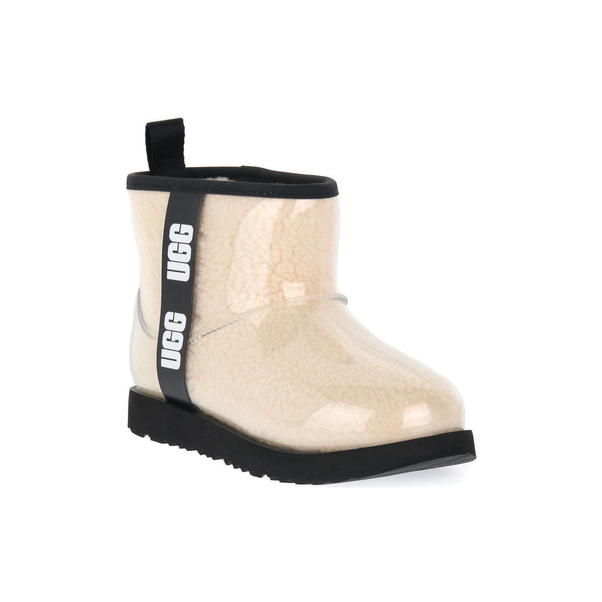 kengät Naiset Saappaat UGG CLASSIC CLEAR MINI NATURAL Beige