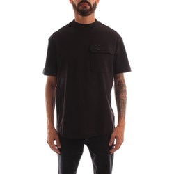 vaatteet Miehet Lyhythihainen t-paita Calvin Klein Jeans K10K109790 Musta