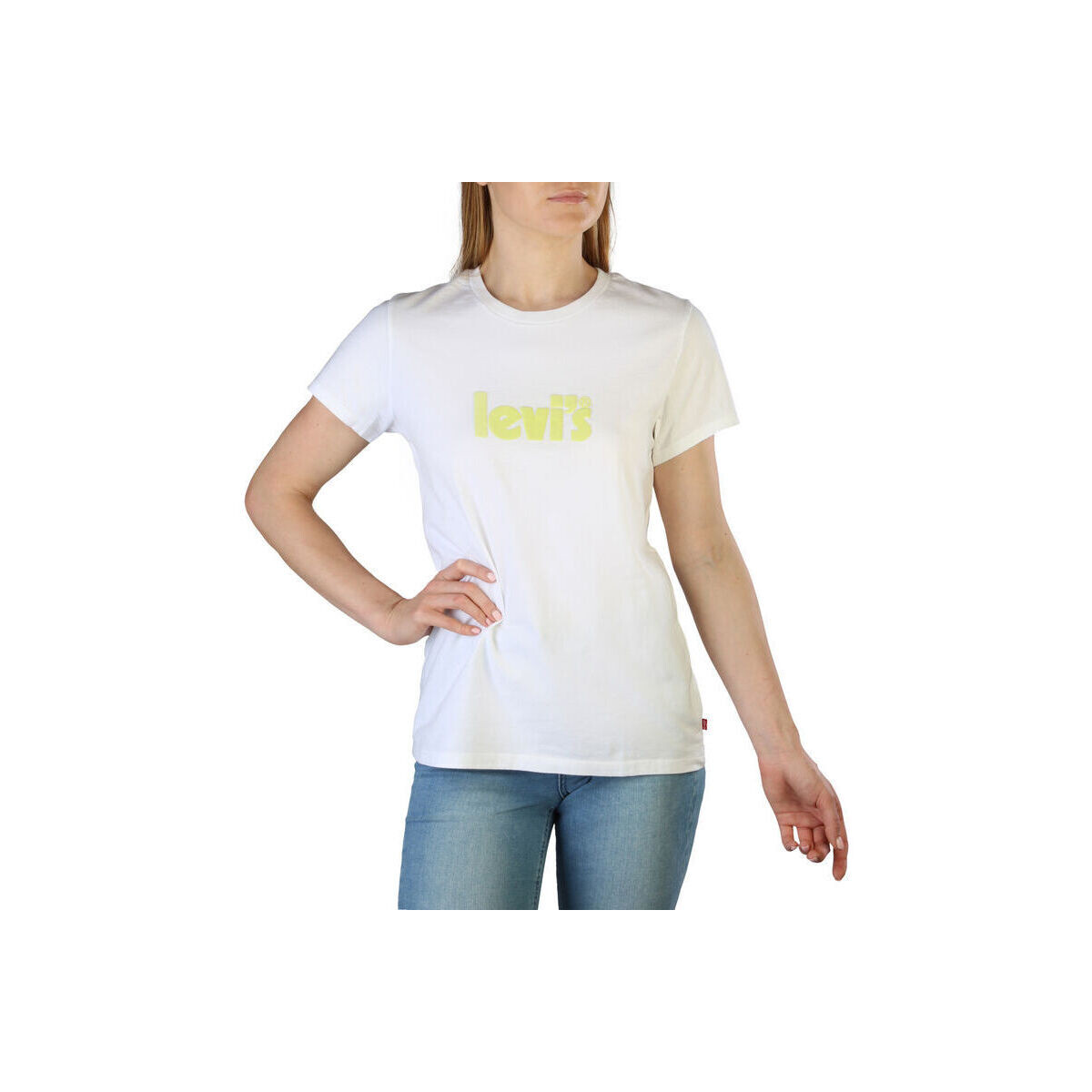 vaatteet Naiset Topit / Puserot Levi's - 17369_the-perfect Valkoinen
