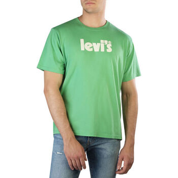 vaatteet Miehet T-paidat pitkillä hihoilla Levi's - 16143 Vihreä