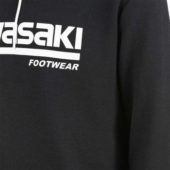 Kawasaki Killa Unisex Hooded Sweatshirt K202153 1001 Black Musta
