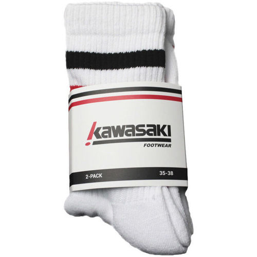 Alusvaatteet Korkeavartiset sukat Kawasaki 2 Pack Socks K222068 1002 White Valkoinen