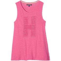 vaatteet Tytöt Lyhythihainen t-paita Tommy Hilfiger  Vaaleanpunainen