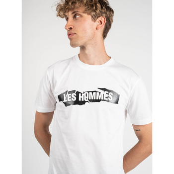 Les Hommes LKT200-703P | Round Neck T-Shirt Valkoinen