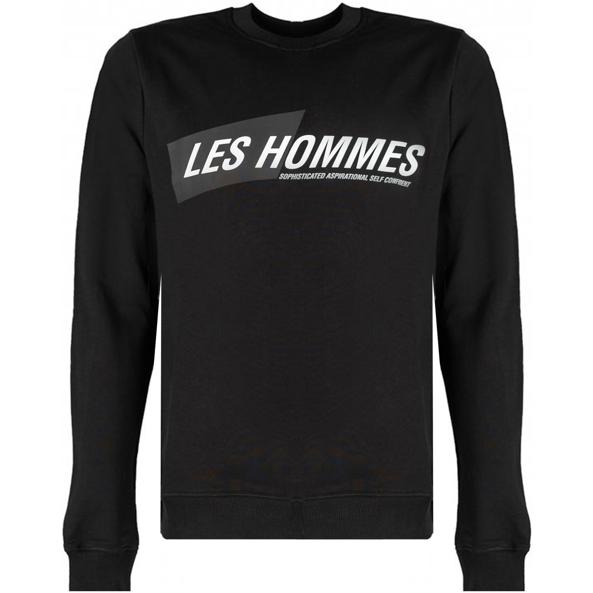 vaatteet Miehet Svetari Les Hommes LLH401-758P | Round Neck Sweater Musta