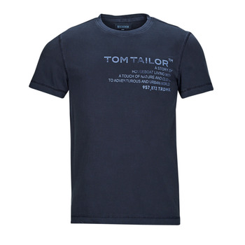 vaatteet Miehet Lyhythihainen t-paita Tom Tailor 1035638 Laivastonsininen