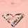 vaatteet Tytöt Lyhythihainen t-paita Roxy DAY AND NIGHT A Vaaleanpunainen