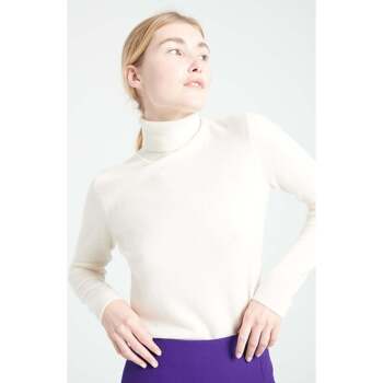 vaatteet Naiset Neulepusero Studio Cashmere8 LILLY 3 Valkoinen