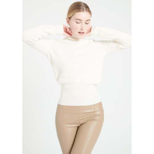 vaatteet Naiset Neulepusero Studio Cashmere8 LILLY 21 Valkoinen