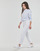 vaatteet Naiset Paitapusero / Kauluspaita Pieces PCIRENA LS OXFORD SHIRT Valkoinen / Sininen