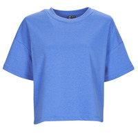 vaatteet Naiset Lyhythihainen t-paita Pieces PCCHILLI SUMMER 2/4 LOOSE SWEAT Sininen