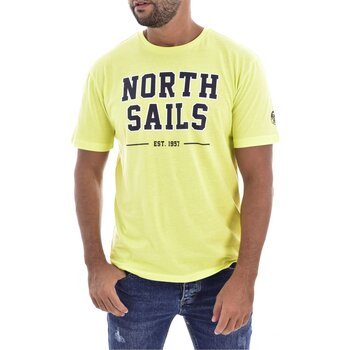 vaatteet Miehet Lyhythihainen t-paita North Sails 2406 Keltainen
