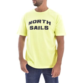 vaatteet Miehet Lyhythihainen t-paita North Sails 2418 Keltainen