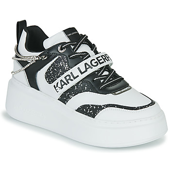 kengät Naiset Matalavartiset tennarit Karl Lagerfeld ANAKAPRI Krystal Strap Lo Lace Valkoinen / Musta