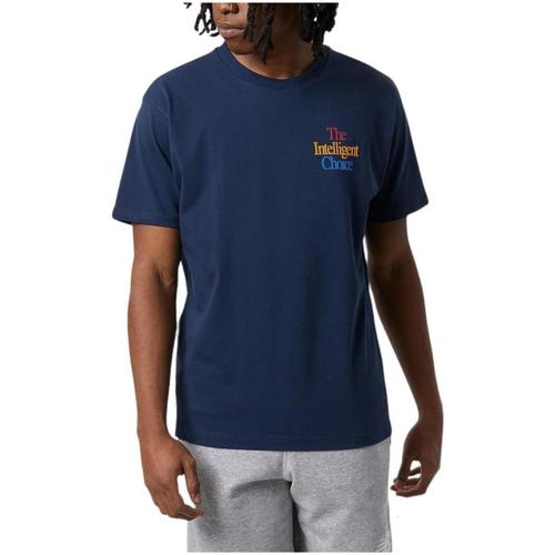 vaatteet Miehet Lyhythihainen t-paita New Balance  Sininen